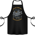 Sailor Company Sailing Boat Yacht Speedboat Cotton Apron 100% Organic Black