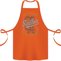 Sailor Company Sailing Boat Yacht Speedboat Cotton Apron 100% Organic Orange