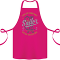 Sailor Company Sailing Boat Yacht Speedboat Cotton Apron 100% Organic Pink
