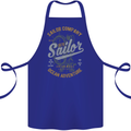 Sailor Company Sailing Boat Yacht Speedboat Cotton Apron 100% Organic Royal Blue