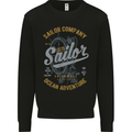 Sailor Company Sailing Boat Yacht Speedboat Kids Sweatshirt Jumper Black
