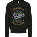 Sailor Company Sailing Boat Yacht Speedboat Kids Sweatshirt Jumper Black