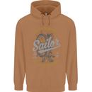 Sailor Company Sailing Boat Yacht Speedboat Mens 80% Cotton Hoodie Caramel Latte