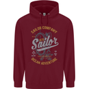 Sailor Company Sailing Boat Yacht Speedboat Mens 80% Cotton Hoodie Maroon