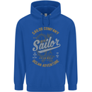 Sailor Company Sailing Boat Yacht Speedboat Mens 80% Cotton Hoodie Royal Blue