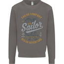 Sailor Company Sailing Boat Yacht Speedboat Mens Sweatshirt Jumper Charcoal