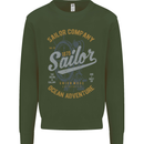 Sailor Company Sailing Boat Yacht Speedboat Mens Sweatshirt Jumper Forest Green