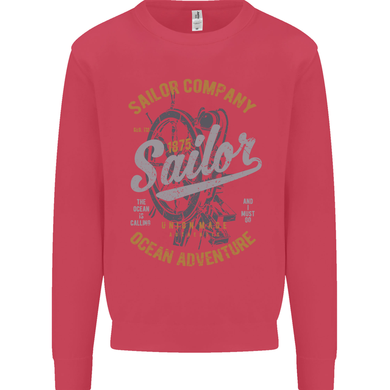 Sailor Company Sailing Boat Yacht Speedboat Mens Sweatshirt Jumper Heliconia