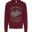 Sailor Company Sailing Boat Yacht Speedboat Mens Sweatshirt Jumper Maroon