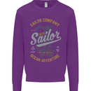 Sailor Company Sailing Boat Yacht Speedboat Mens Sweatshirt Jumper Purple