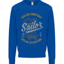 Sailor Company Sailing Boat Yacht Speedboat Mens Sweatshirt Jumper Royal Blue