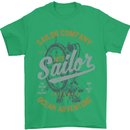 Sailor Company Sailing Boat Yacht Speedboat Mens T-Shirt Cotton Gildan Irish Green