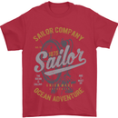 Sailor Company Sailing Boat Yacht Speedboat Mens T-Shirt Cotton Gildan Red