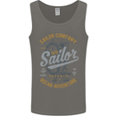 Sailor Company Sailing Boat Yacht Speedboat Mens Vest Tank Top Charcoal