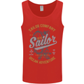 Sailor Company Sailing Boat Yacht Speedboat Mens Vest Tank Top Red