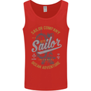 Sailor Company Sailing Boat Yacht Speedboat Mens Vest Tank Top Red
