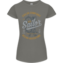 Sailor Company Sailing Boat Yacht Speedboat Womens Petite Cut T-Shirt Charcoal