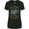 Sailor Company Sailing Boat Yacht Speedboat Womens Wider Cut T-Shirt Black