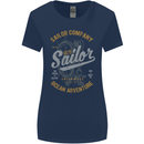 Sailor Company Sailing Boat Yacht Speedboat Womens Wider Cut T-Shirt Navy Blue