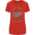 Sailor Company Sailing Boat Yacht Speedboat Womens Wider Cut T-Shirt Red