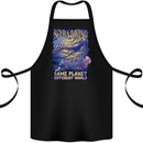 Same Planet Different World Cotton Apron 100% Organic Black