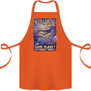 Same Planet Different World Cotton Apron 100% Organic Orange
