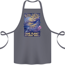 Same Planet Different World Cotton Apron 100% Organic Steel