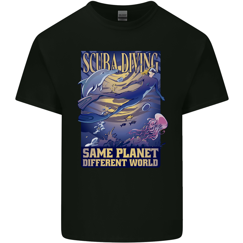 Same Planet Different World Kids T-Shirt Childrens Black