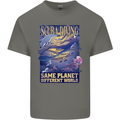 Same Planet Different World Kids T-Shirt Childrens Charcoal