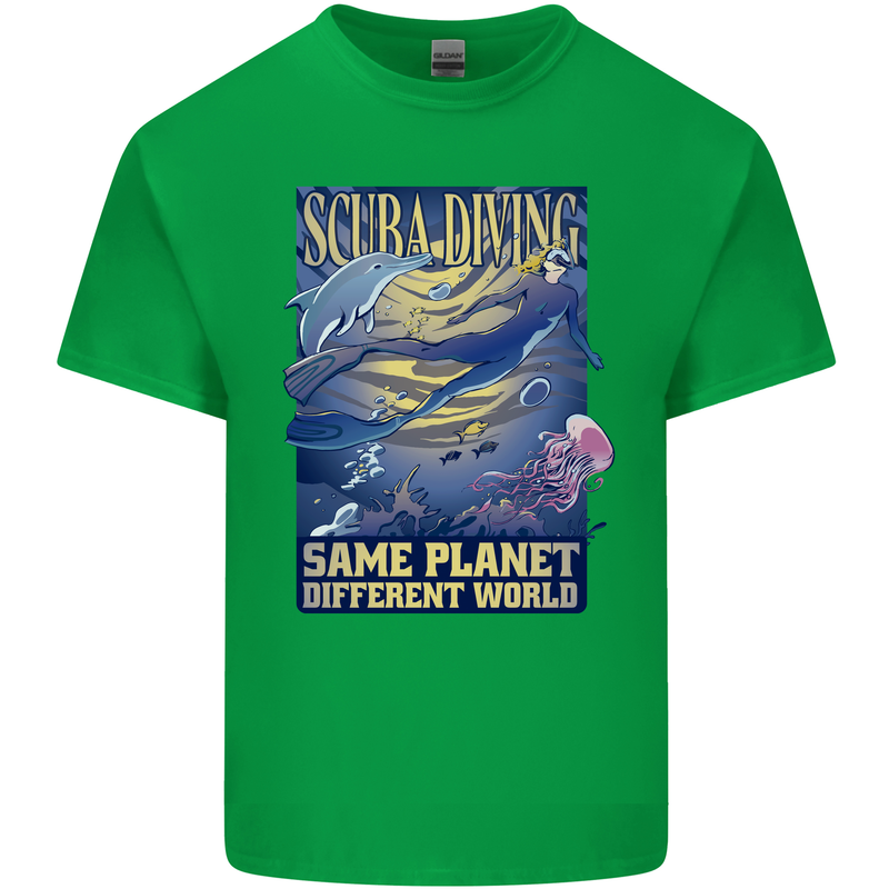 Same Planet Different World Kids T-Shirt Childrens Irish Green