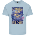 Same Planet Different World Kids T-Shirt Childrens Light Blue