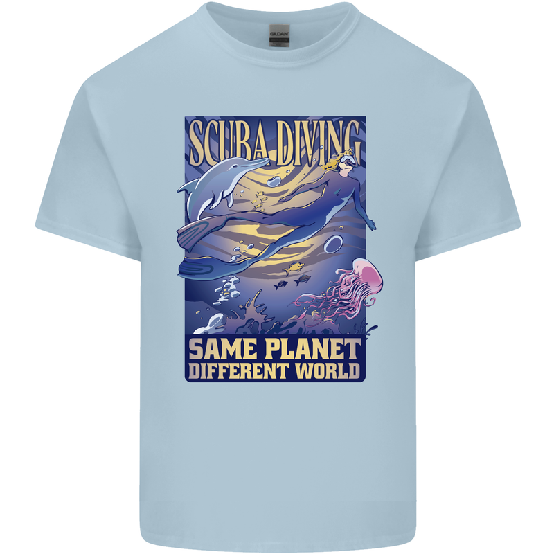 Same Planet Different World Kids T-Shirt Childrens Light Blue