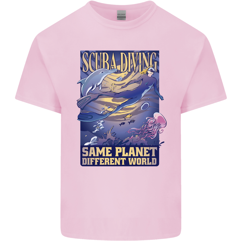 Same Planet Different World Kids T-Shirt Childrens Light Pink