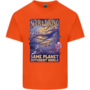 Same Planet Different World Kids T-Shirt Childrens Orange
