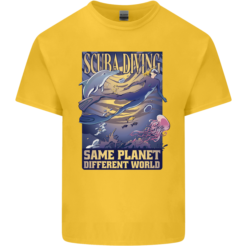 Same Planet Different World Kids T-Shirt Childrens Yellow