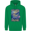 Same Planet Different World Mens 80% Cotton Hoodie Irish Green