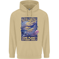 Same Planet Different World Mens 80% Cotton Hoodie Sand
