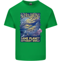 Same Planet Different World Mens Cotton T-Shirt Tee Top Irish Green