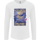 Same Planet Different World Mens Long Sleeve T-Shirt White