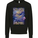 Same Planet Different World Mens Sweatshirt Jumper Black