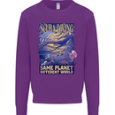 Same Planet Different World Mens Sweatshirt Jumper Purple