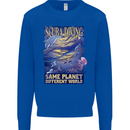 Same Planet Different World Mens Sweatshirt Jumper Royal Blue
