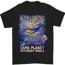 Same Planet Different World Mens T-Shirt Cotton Gildan Black
