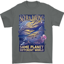Same Planet Different World Mens T-Shirt Cotton Gildan Charcoal
