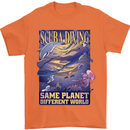 Same Planet Different World Mens T-Shirt Cotton Gildan Orange