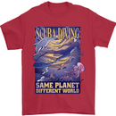 Same Planet Different World Mens T-Shirt Cotton Gildan Red