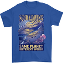 Same Planet Different World Mens T-Shirt Cotton Gildan Royal Blue