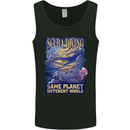 Same Planet Different World Mens Vest Tank Top Black