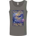 Same Planet Different World Mens Vest Tank Top Charcoal