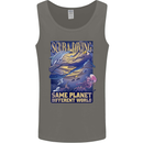 Same Planet Different World Mens Vest Tank Top Charcoal